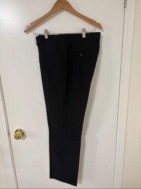 Black Label Men's Black Dress Pants